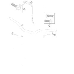 58702010000 Γκαζιέρα Κομπλέ KTM Duke/ADV