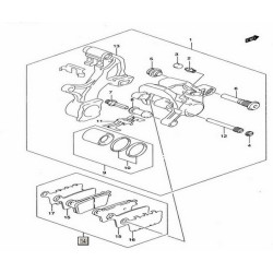 6910047820 Rear Brake Pads Suzuki GSXR-1000 '09-'11