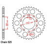 344.45 Chiaravalli Rear Sprocket Honda XRV-750
