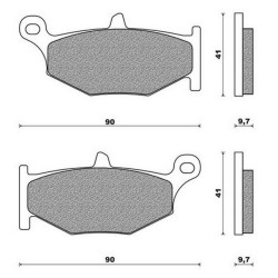 6910144820 Rear Brake Pads Suzuki GSXR-1000 '07-'08