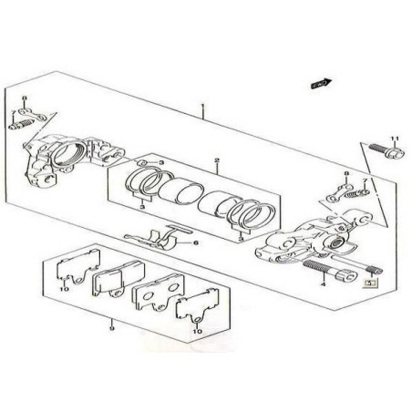6910018820 Rear Brake Pads Suzuki GSXR-1000 '05-'06