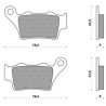43140L4A300  Rear Brake Pads Sym MaxSym-400i