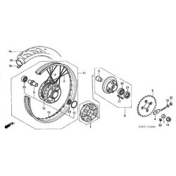 06410KFL850  Rear Wheel Damper Set Honda ANF-125 Innova