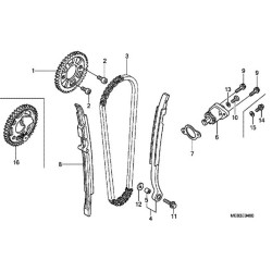 14510MEB670 Οδηγός Καδένας Εκκεντροφόρου Honda CRF-450R '02-'08