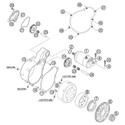 58440025000  KTM Freeweel Hub LC-4