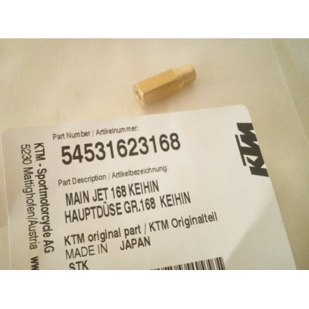 54531623168  Main Jet 168 Keihin KTM EXC