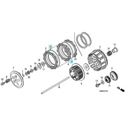 22321KF0770  Δίσκος Συμπλέκτη Μεταλλικός Honda XR-NX-AX-1