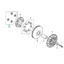 22011MCT305 Οδηγοί Φυγοκεντρικού Honda FJS-650 Silverwing