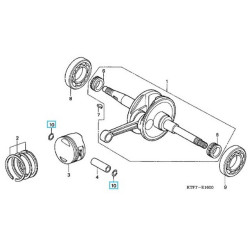 9460114000  Clip Piston Pin Honda SH-125-150