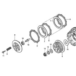 22201MASE00  Δίσκος Συμπλέκτη Φίμπερ Honda CBR-600F CBR-600RR CBR-900RR