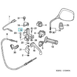 53172KRP980  Bracket Left Handbrake Lever Honda SCV-100 Lead