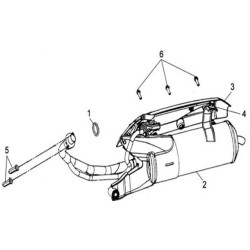 18291H80A00 Gasket Exhaust Pipe SYM Symphony-50-50SR