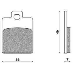 SFA260  EBC Front Disc Brake Pads Piaggio Vespa ET2 50 ET4 50 ET4 125 150 LX 50 125 150 LXV 150 LX 50 2t