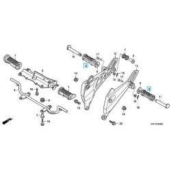 50710GN5830  Rubber Footrest Pillion Honda ANF-125 Innova