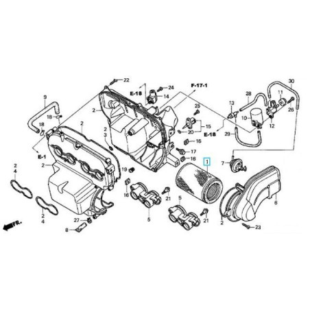 17210MCZ003  Air Filter Honda CB-900 Hornet 