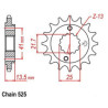 296.15  Chiaravalli Front Sprocket Honda Transalp
