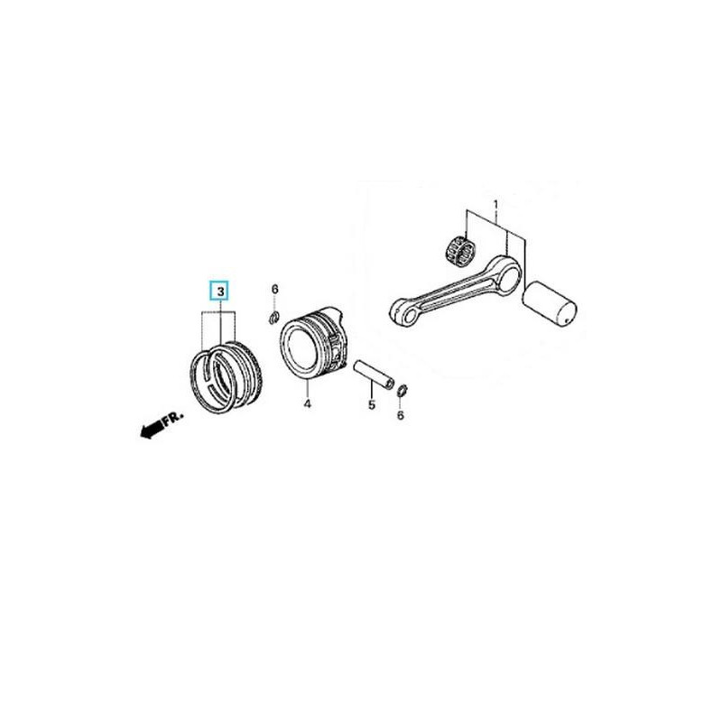13031KPH900  Ελατήρια Πιστονιού 0.50 Ρεκτιφιέ Honda ANF-125 Innova