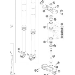 54201081100  Ρουλεμάν Λαιμού Τιμονιού KTM EXC-SX-LC 4- LC8 Adventure
