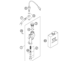 50311051100  Brake Light Switch Rear KTM EXC-LC 4-640- LC8 Adventure