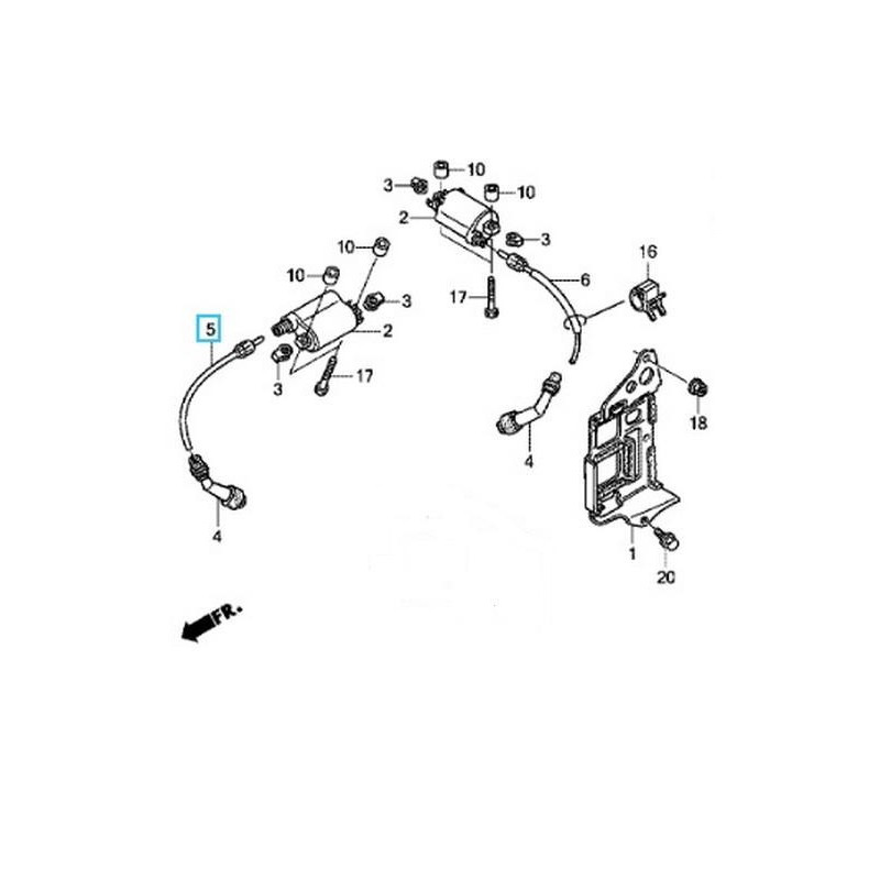 30731MFFD00  Cord Assy Front Honda XL-700V Transalp
