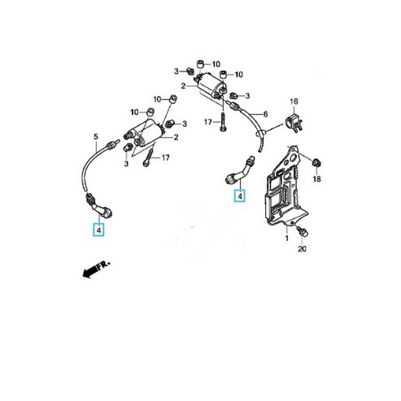30700MEW922  Μπουζόπιπα Honda XL-700V Transalp 