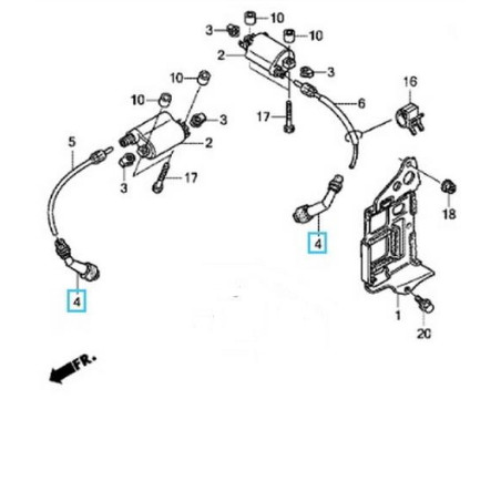 30700MEW922  Spark Plug Pipe Honda XL-700V Transalp