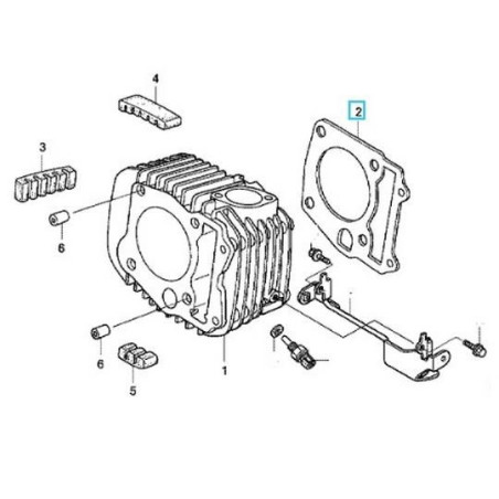 12191KPH901  Cylinder Base Gasket Honda ANF-125 Innova  