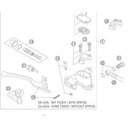 54813002100  Hand Brake Lever KTM EXC-SX '05-'08