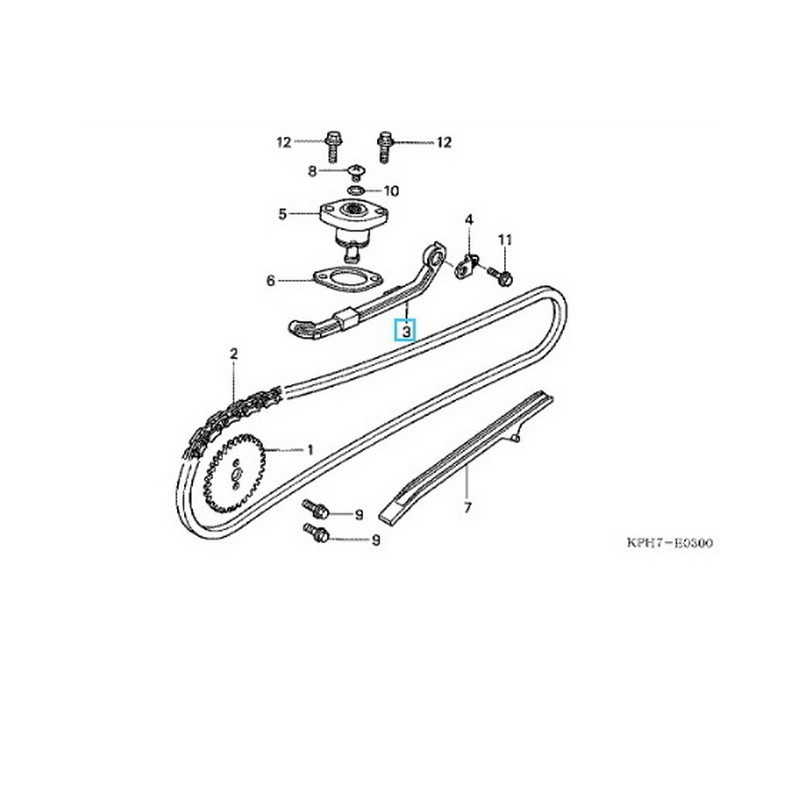 14510KPH880  Tensioner Camshaft Chain Honda ANF-125 Innova 