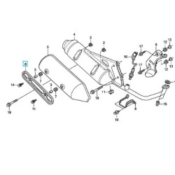 18319KTF670  Muffler Protector Honda SH-125 SH-150