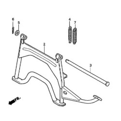 50503GCC000  Shaft Main Stand Honda SCV-100 Lead 