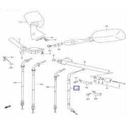 5820040F00  Clutch Cable Suzuki GSXR-1000 '01