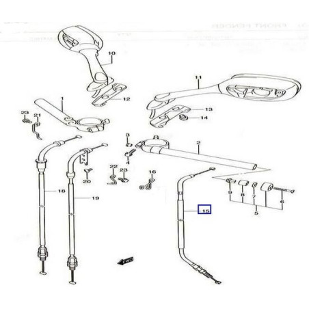 5820041G00  Clutch Cable Suzuki GSXR-1000 '05-'06