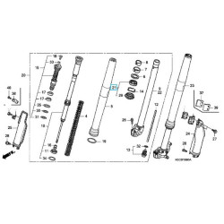 51490KSC003  Τσιμούχες Σετ Εμπρός Ανάρτησης Honda CRF-250X-450X