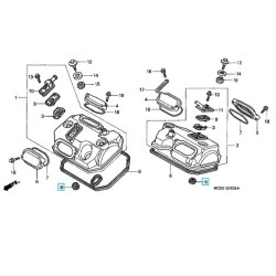 12396MBG000  Gasket C Head Cover Honda XL-650V Transalp