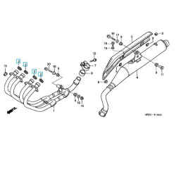 18291MV9000  Gasket Exhaust Pipe Honda CB-CBF-CBR