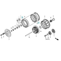 22201MEB670  Clutch Friction Disk Honda CRF-450R '02-'07