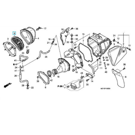 17214MEN670  Base Assy. Element Honda CRF-250X-450X