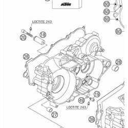 54830024000  Φλάντζα Καπακιού Συμπλέκτη KTM EXC-SX-250 2χρονα '04-'13