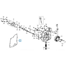 11394H9A000  Ignition Cover Gasket Sym HD-200 Joyride-200