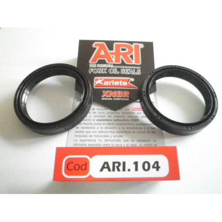 ARI104  Ariete Front Fork Oil Seals Set 49X60X10 Suzuki DRZ-400E-S 