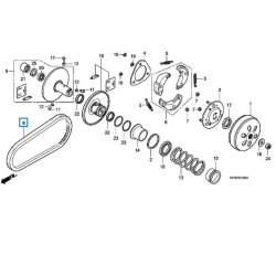 73818330  Bando Ιμάντας Κίνησης Honda NHX-110 i Lead 