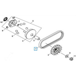 1B01H6T01  Drive Belt Sym Combiz-125 