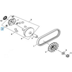 22132F6A000A  Piece Slide Set Sym Combiz-125 
