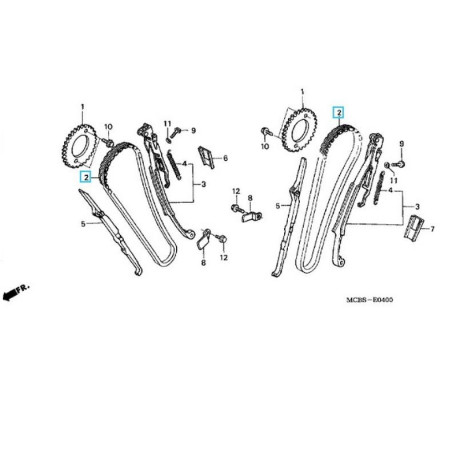 14401MAN621  Καδένα Εκκεντροφόρου Honda XL-650V XL-700V Transalp