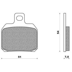 FDB2074  Ferodo Rear Brake Pads Suzuki UH-125-150 Burgman