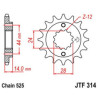 JTF314.16  JT Front Sprocket Honda XRV-750 Africa Twin