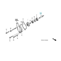 19241MEB670  Αξονάκι Αντλίας Νερού Honda CRF-450R '02-'08