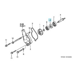 91201965000  Water Pump Seal Honda CR-125-250 CRF-250-450R-X