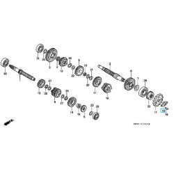 23802KW3010  Front Sprocket Plate Fixing Honda AX-1 NX-250 Dominator